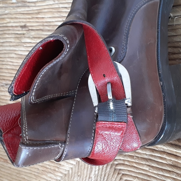 Donald J Pliner Brown Leather Ankle Boots Size 6 - Picture 5 of 8